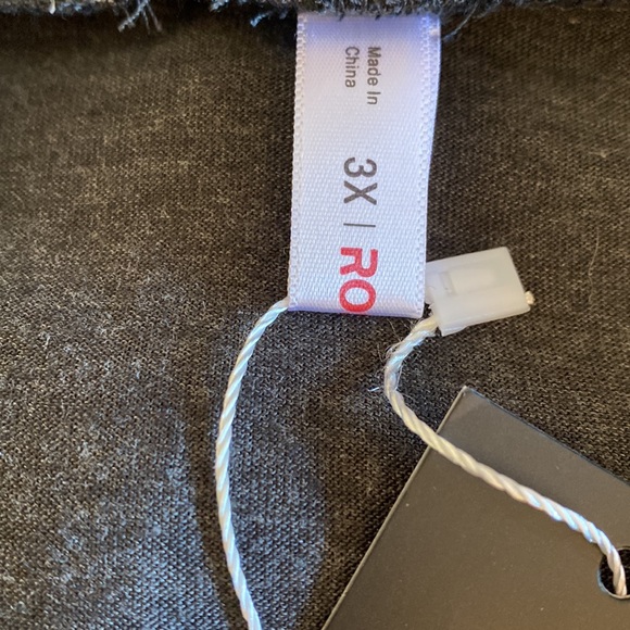 Plus Size Mini Dress Rosegal Top Grey Black/White Lace Blouse Size 3X - Picture 10 of 13